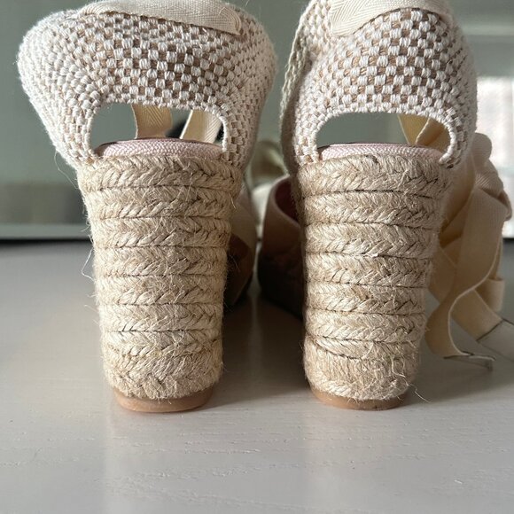 Brand New Gal Meets Glam X Margaux Collection Espadrilles Pink Size 39 M / 9 - Picture 7 of 7